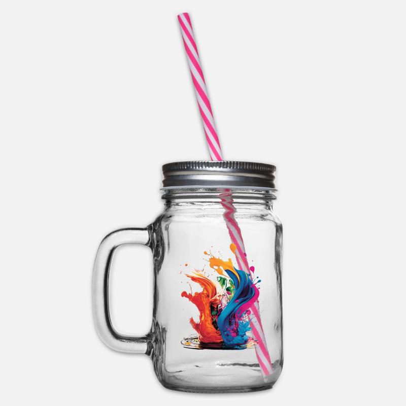 Une touche de couleurs - Bocal à boisson - transparent