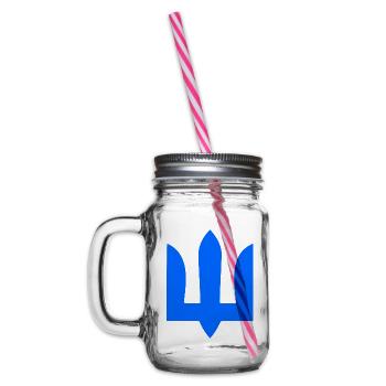 Ukraine - Henkelglas mit Schraubdeckel - Klar - Links