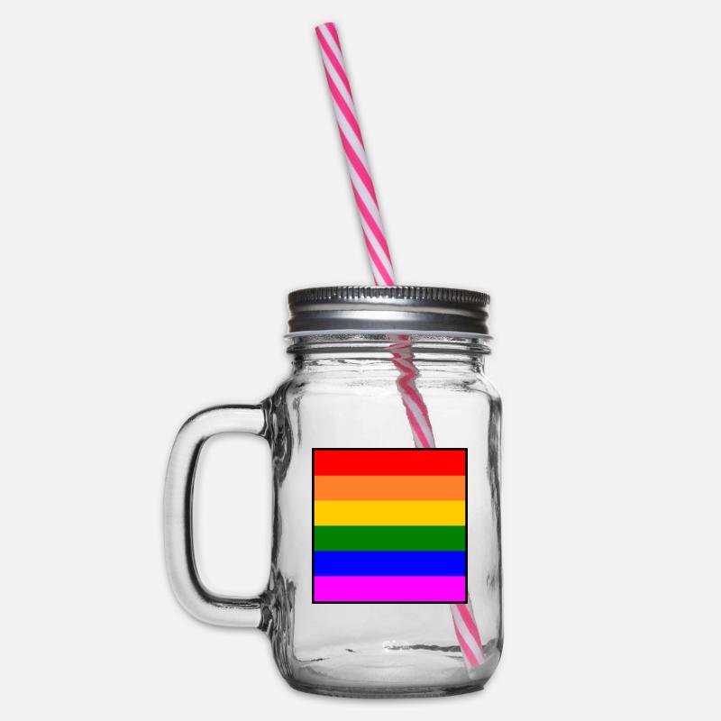 Arc-en-ciel - Bocal à boisson - transparent