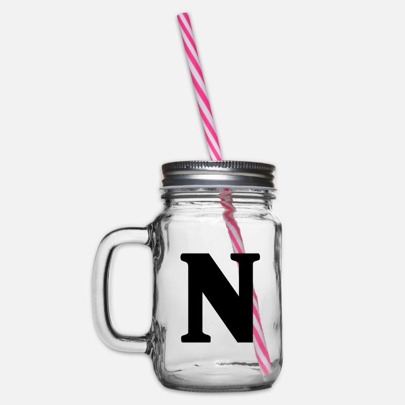 N - Henkelglas mit Schraubdeckel - Klar