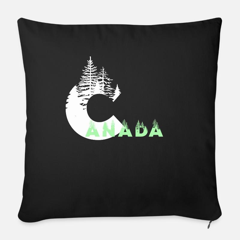 Kanada - Sofakissen mit Füllung 45 x 45 cm - Schwarz