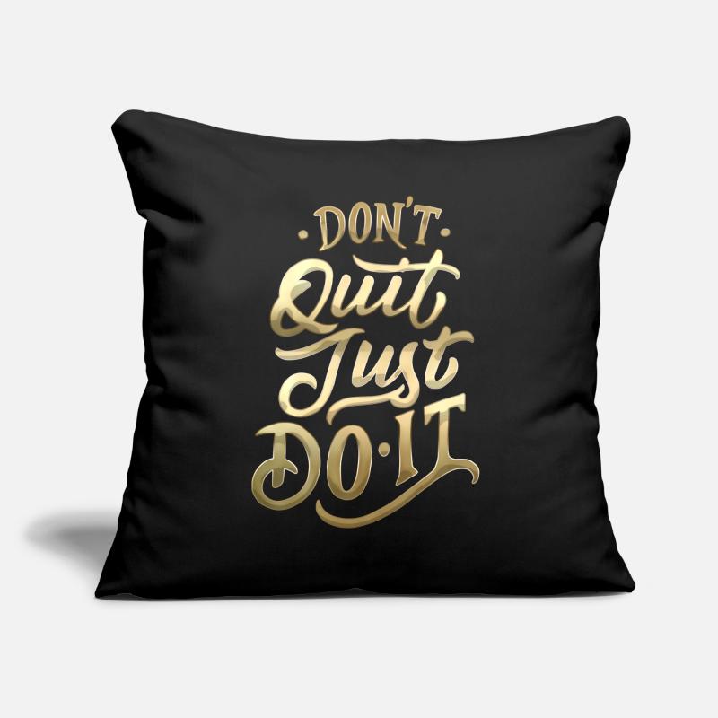 Don't Quit Gradient Script Sofakissen mit Füllung 45 x 45 cm
