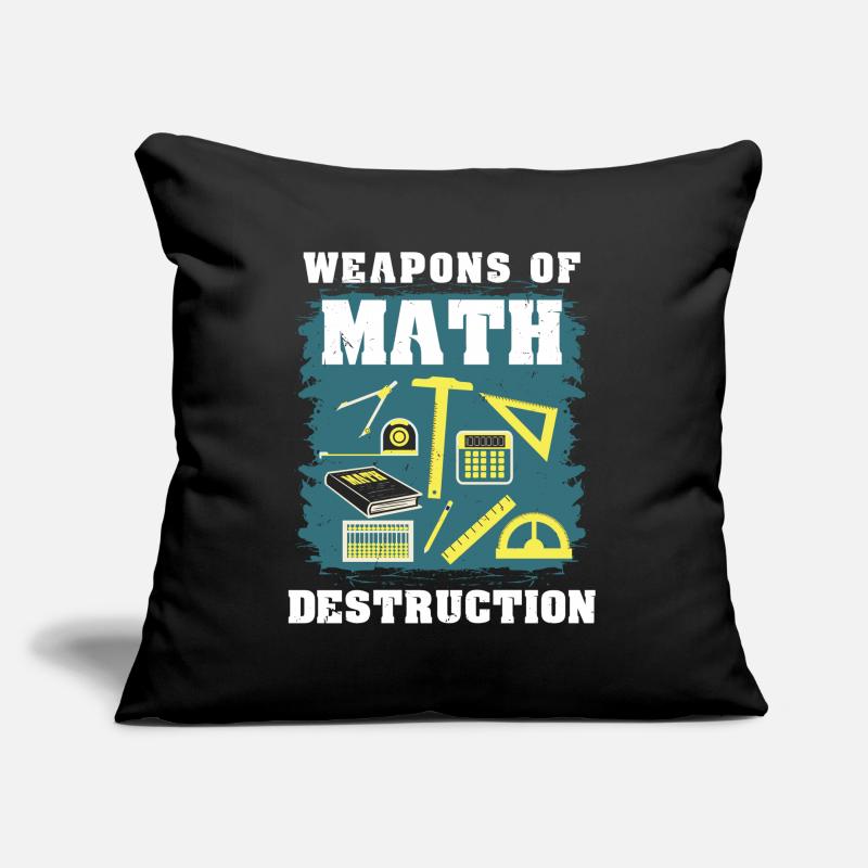 Cadeau math math Coussin et housse de 45 x 45 cm