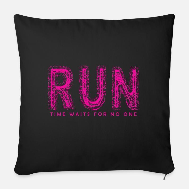 RUN - Sofakissen mit Füllung 45 x 45 cm - Schwarz