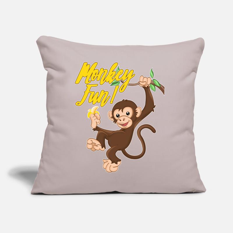Monkey Monkey Fun Monkey Monkey Sofa pillow with filling 45cm x 45cm