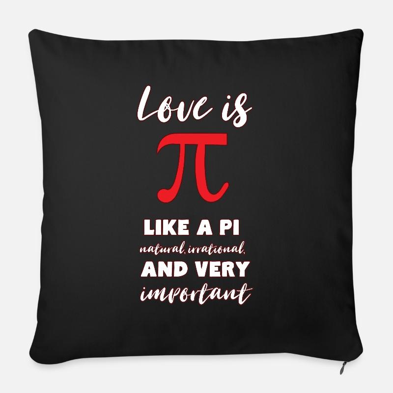 Mathe - Sofakissen mit Füllung 45 x 45 cm - Schwarz