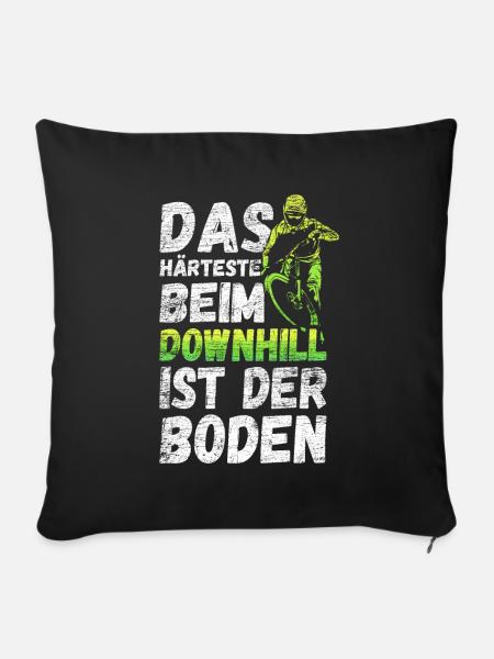 Downhill - Sofakissen mit Füllung 45 x 45 cm - Schwarz