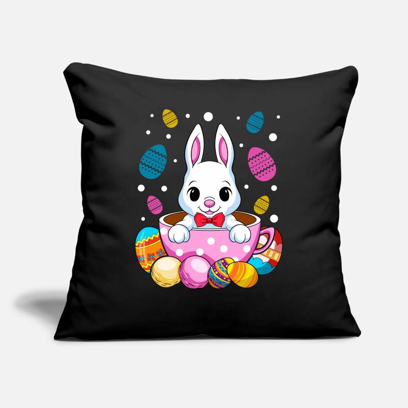 Easter Bunny Bunny Easter Bunny Easter Chocolate Eggs Sofa pillow with filling 45cm x 45cm