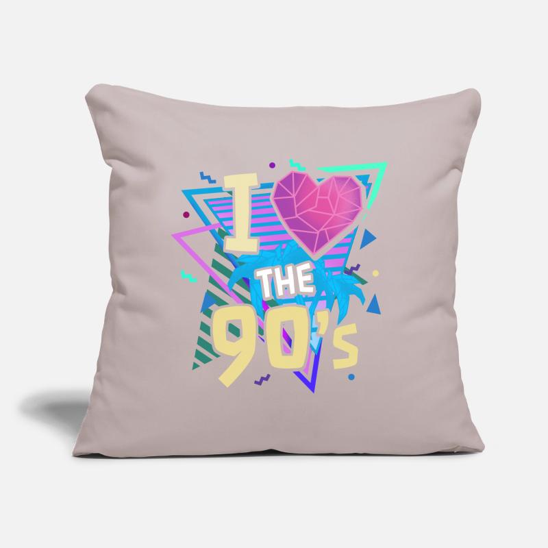 90's nineties vintage Sofa pillow with filling 45cm x 45cm