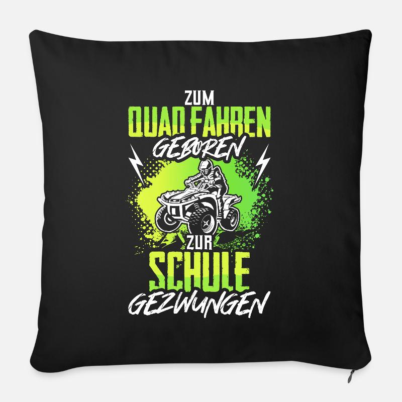 Kinder Quad Geschenk - Sofakissen mit Füllung 45 x 45 cm - Schwarz