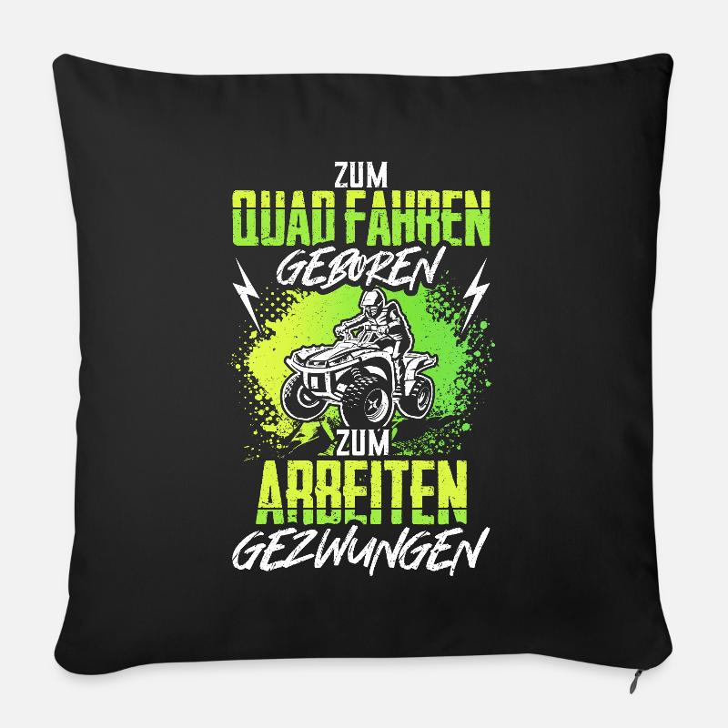 Quad ATV Geschenk Lustig - Sofakissen mit Füllung 45 x 45 cm - Schwarz