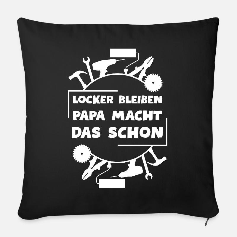 Heimwerker Handwerker Hobbyhandwerker - Sofakissen mit Füllung 45 x 45 cm - Schwarz