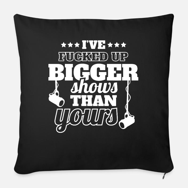 Theater stage lighting technician - Sofa pillow with filling 45cm x 45cm - black