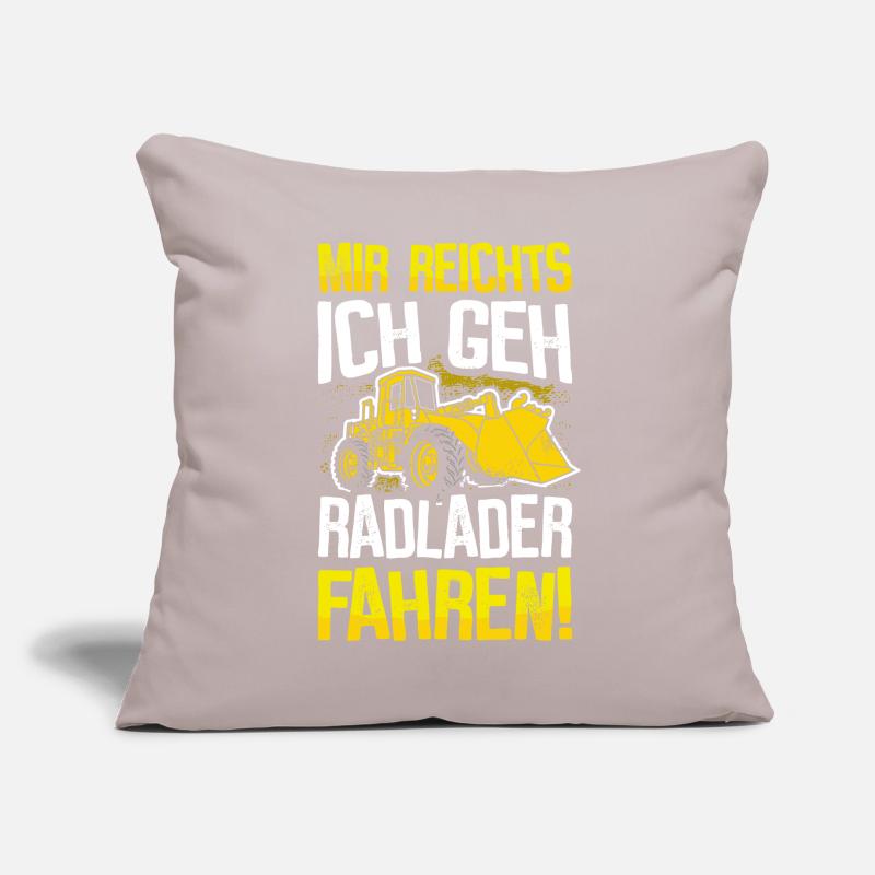 Radlader Radladerfahrer Geschenk Baustelle Bagger Sofakissen mit Füllung 45 x 45 cm