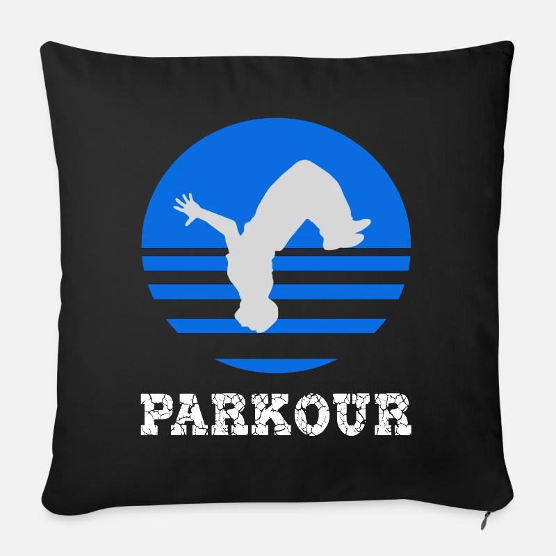 parkour - Sofakissen mit Füllung 45 x 45 cm - Schwarz