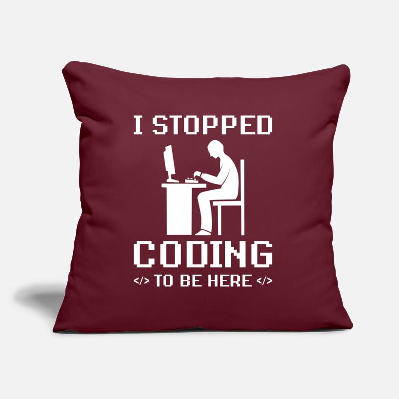 Cadeau de programmeur Coussin et housse de 45 x 45 cm