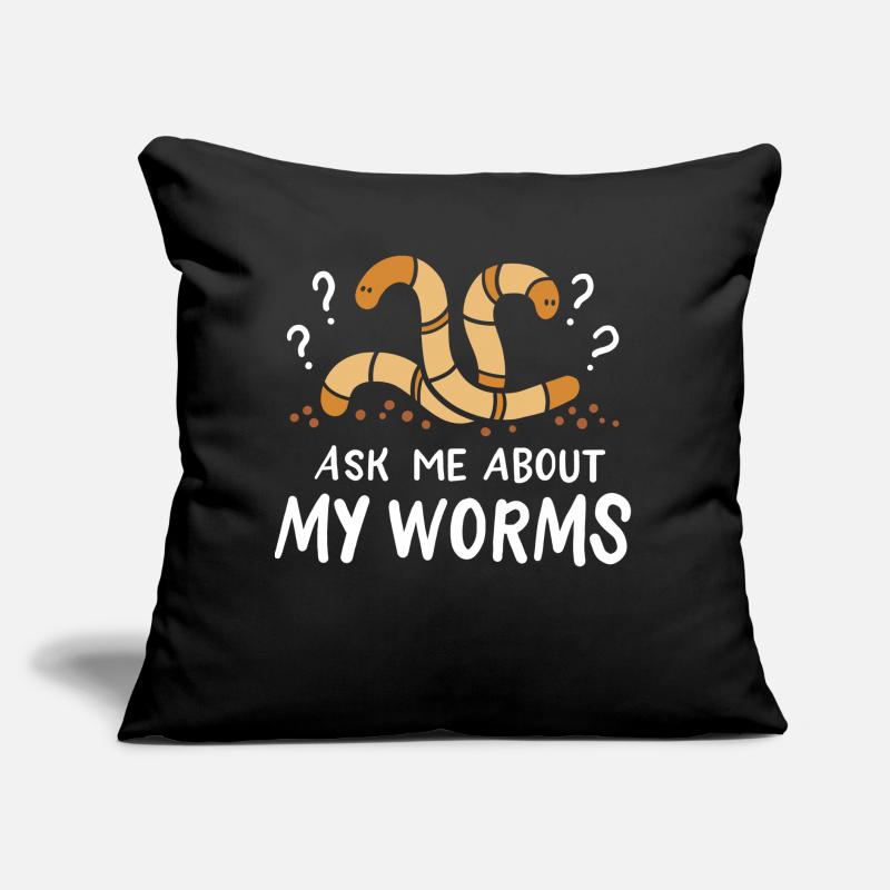 Worms Constructeurs de vers Coussin et housse de 45 x 45 cm