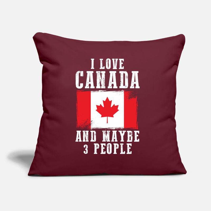 Drapeau du Canada Drapeau Coussin et housse de 45 x 45 cm