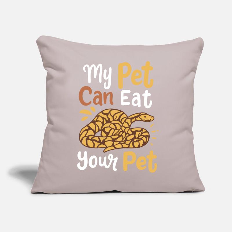 Python Schlangen Schlangenbesitzer Sofakissen mit Füllung 45 x 45 cm