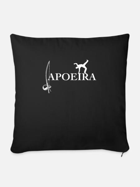 Capoeira Kampfkunst - Sofakissen mit Füllung 45 x 45 cm - Schwarz