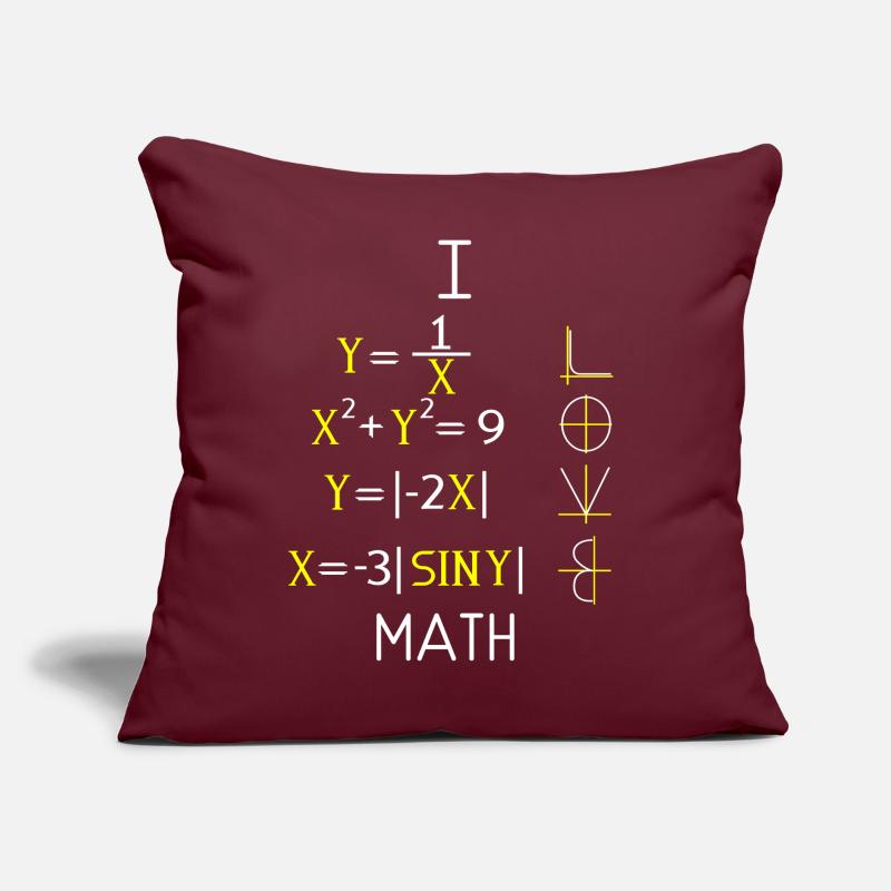 Maths Maths Professeurs de maths Maths Coussin et housse de 45 x 45 cm
