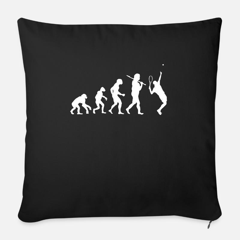 Evolution Tennis - Sofakissen mit Füllung 45 x 45 cm - Schwarz
