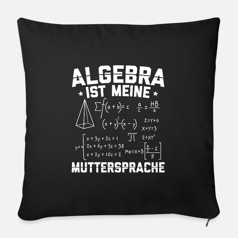 L’idée cadeau mathématicien | Maths Mathématiques - Coussin et housse de 45 x 45 cm - noir