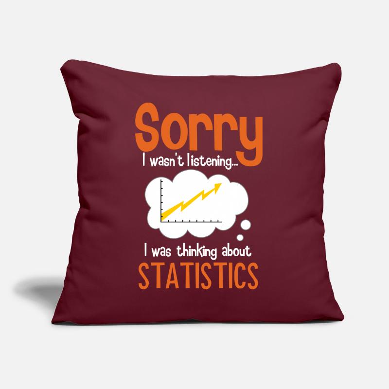 Thinking about statistics Sofa pillow with filling 45cm x 45cm
