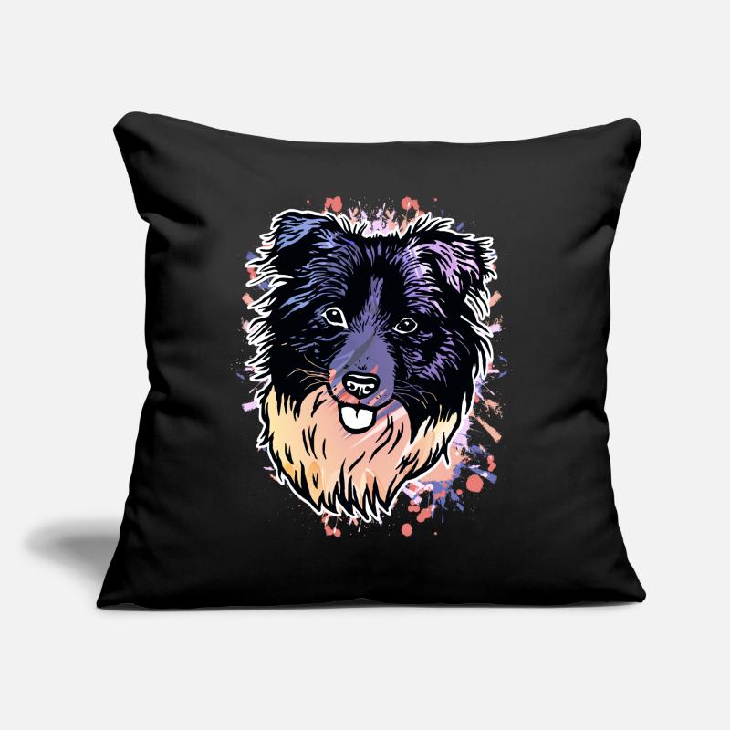 Border Collie éclaboussures de couleur Coussin et housse de 45 x 45 cm