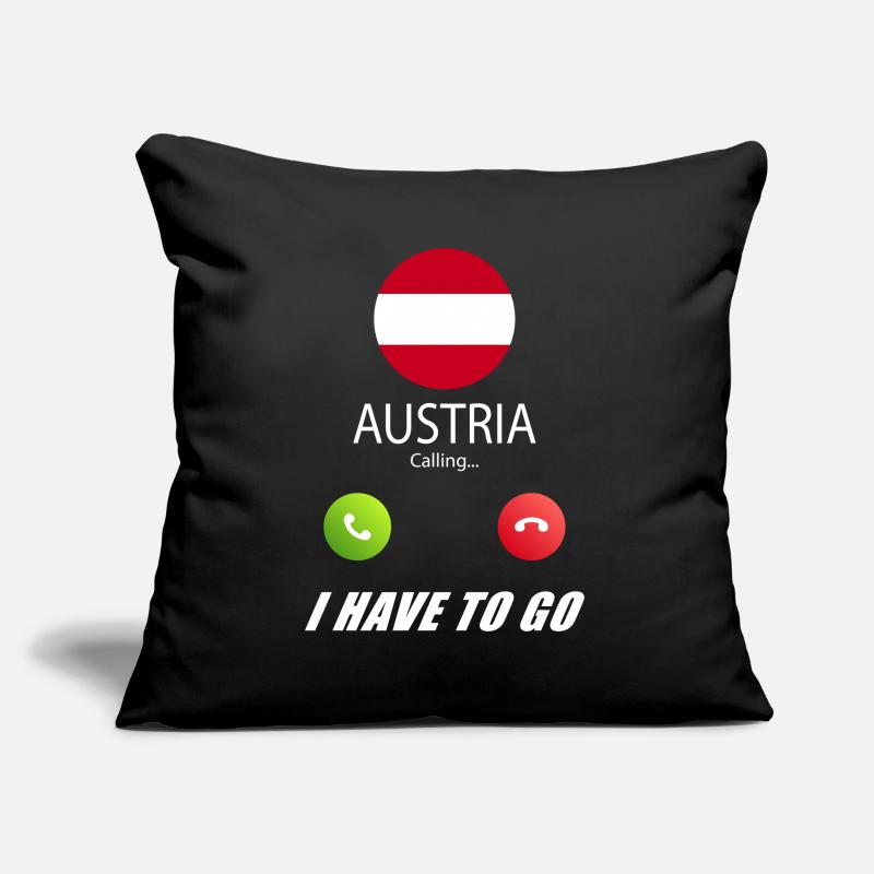 Austria calls to Lusiger flags slogan Sofa pillow with filling 45cm x 45cm