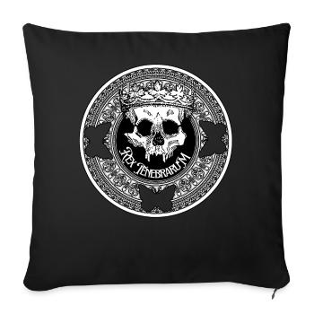 König der Finsterniss - Rex Tenebrarum - Sofakissen mit Füllung 45 x 45 cm - Schwarz - Vorne