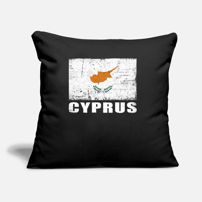 Drapeau de Chypre Grunge Drapeau de Chypre Coussin et housse de 45 x 45 cm
