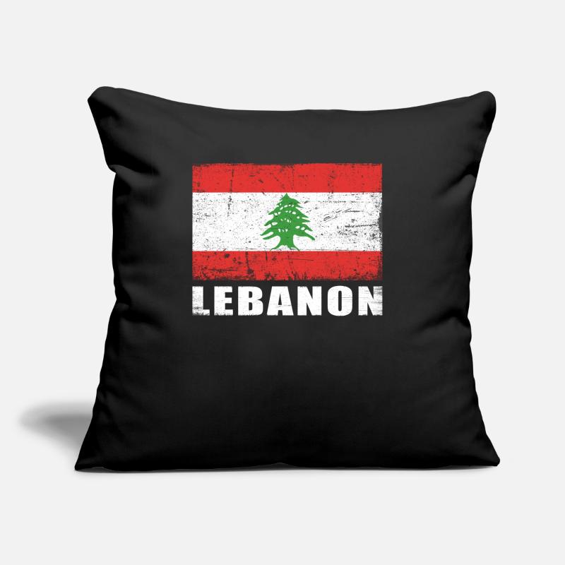 Liban Drapeau Grunge Liban Drapeau Coussin et housse de 45 x 45 cm