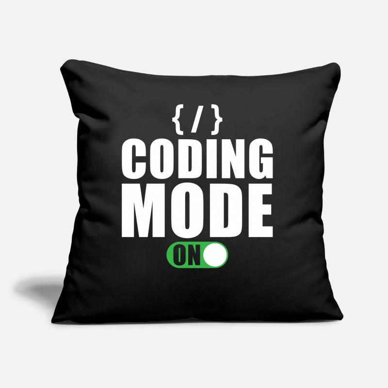 Coder Entwickler Programmierer Geschenk Sofakissen mit Füllung 45 x 45 cm