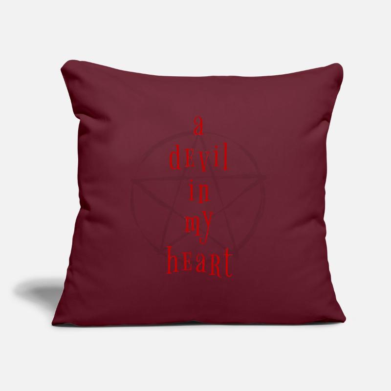 Devil Devil Pentagram Saying Proverbs Quote Sofa pillow with filling 45cm x 45cm