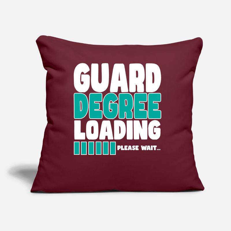 Security guard invites training Sofa pillow with filling 45cm x 45cm