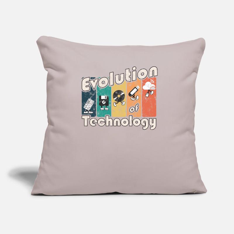 Evolution of Technology Sofa pillow with filling 45cm x 45cm