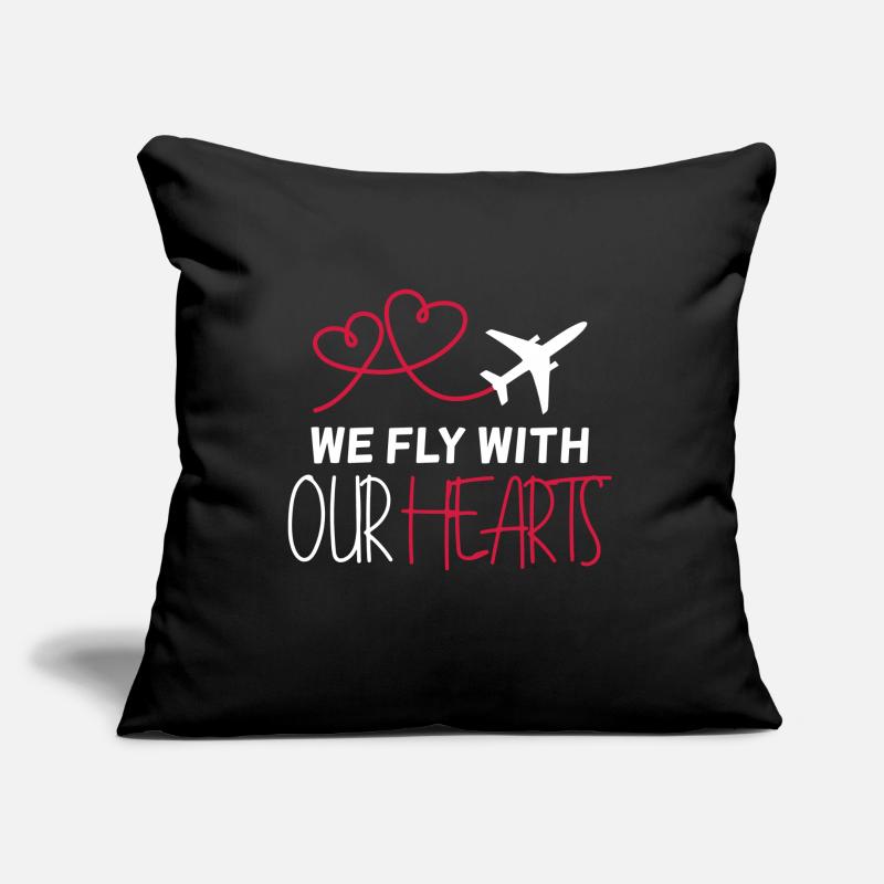 Flugzeug Pilot Spruch Geschenk Sofakissen mit Füllung 45 x 45 cm