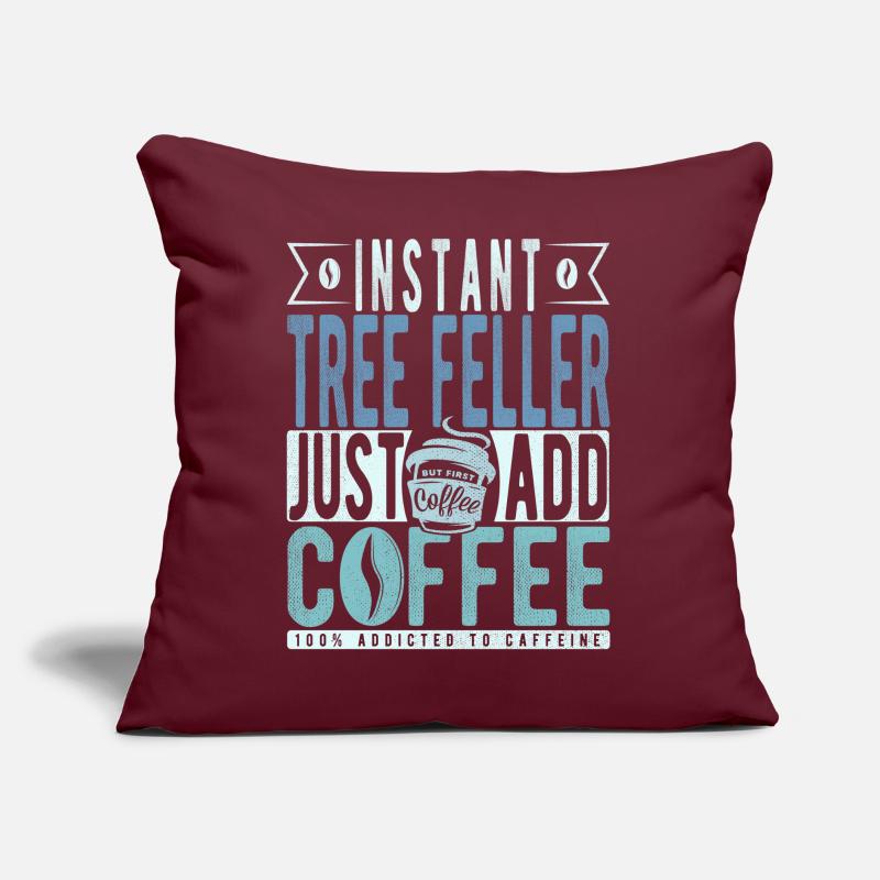 Baum Faller Kaffee Spruch Sofakissen mit Füllung 45 x 45 cm
