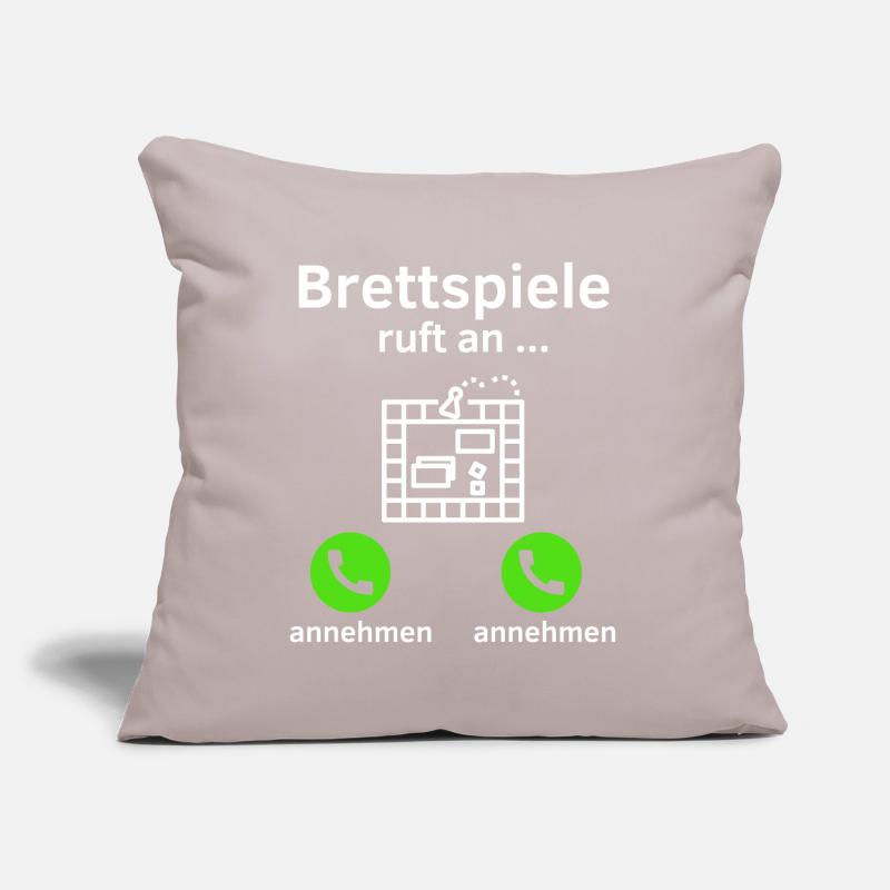 Brettspiele ruft an - annehmen oder annehmen? Sofakissen mit Füllung 45 x 45 cm