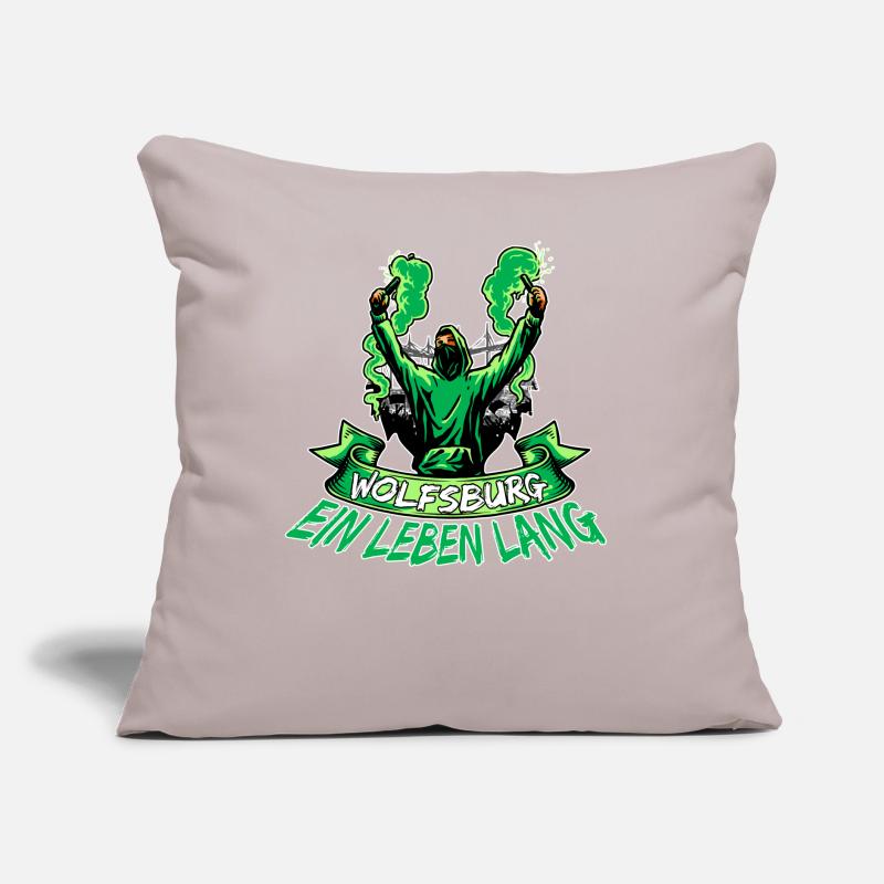 Wolfsburg ein Leben lang Sofakissen mit Füllung 45 x 45 cm