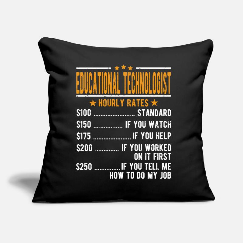 Educational Technologist Hourly Wage Sofa pillow with filling 45cm x 45cm