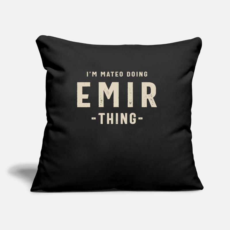 Emir Personalized Name Sofa pillow with filling 45cm x 45cm