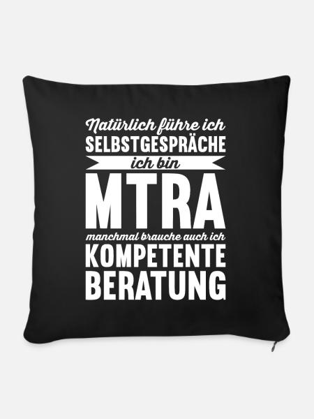 MTRA Medizinisch-Technischer Radiologie Assistent - Sofakissen mit Füllung 45 x 45 cm - Schwarz