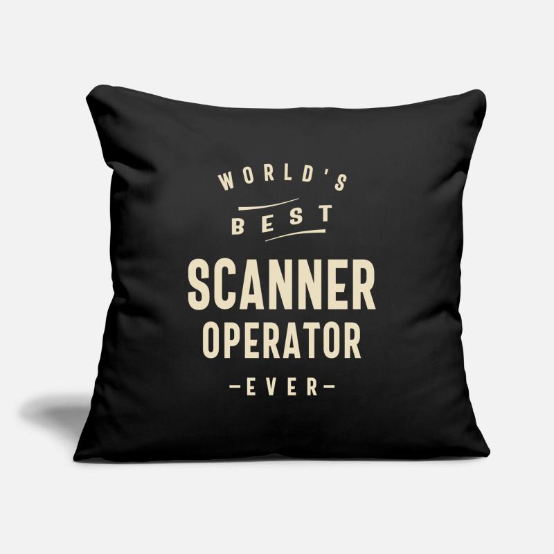 Scanner Operator Job Title Profession Sofa pillow with filling 45cm x 45cm