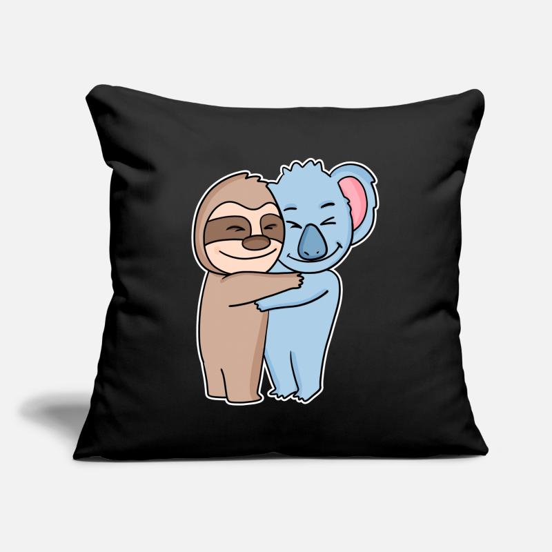 Sloth and koala hugging - hug Sofa pillow with filling 45cm x 45cm
