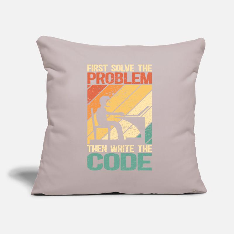 Software Developer Programmer Programming Sofa pillow with filling 45cm x 45cm