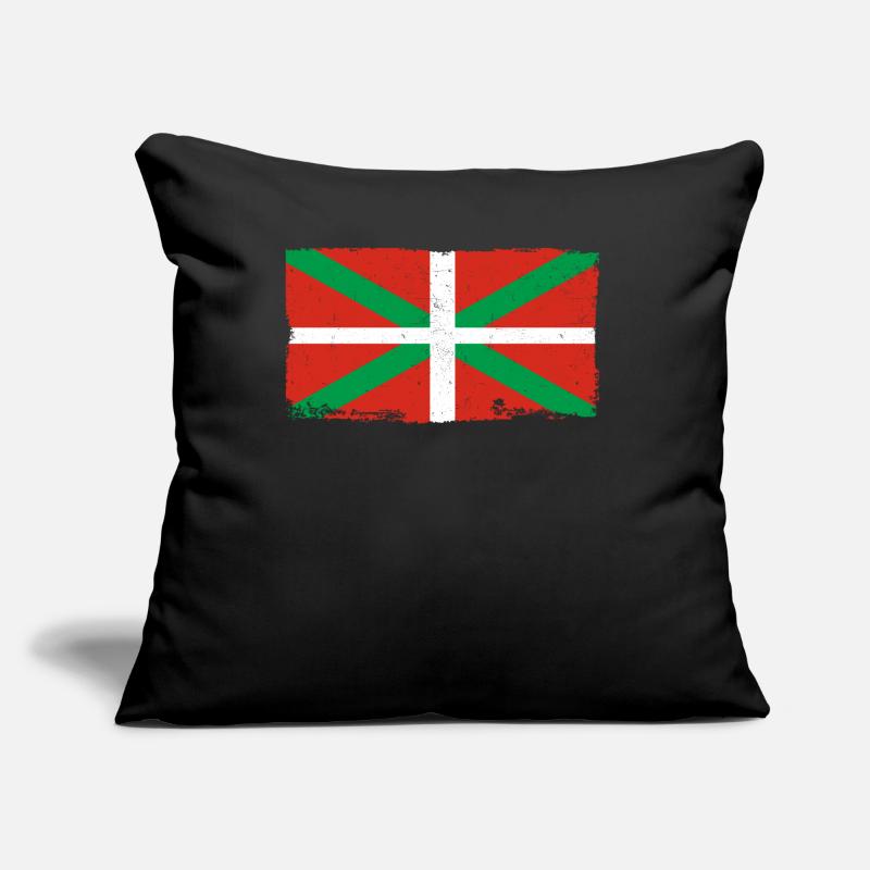 Pays Basque Drapeau Basque Coussin et housse de 45 x 45 cm
