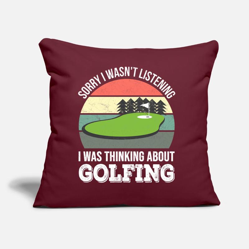Désolé de ne pas écouter, j’étais Golf Coussin et housse de 45 x 45 cm