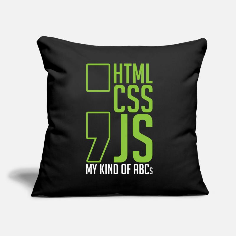 web developer gift html css js my kind of Sofa pillow with filling 45cm x 45cm